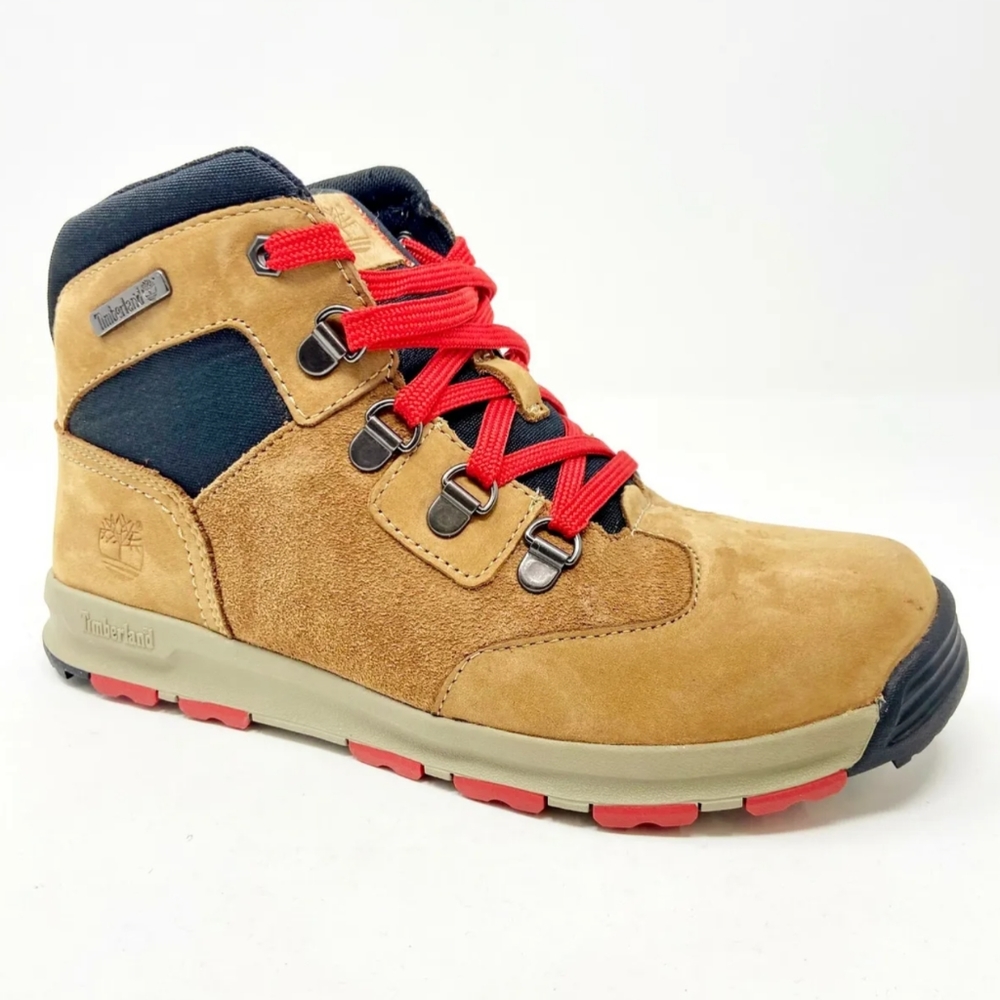 Timberland Earthkeepers Scramble Boots leather tan kids size 3